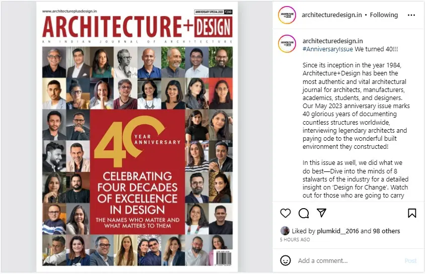 Architecture+Design Cover