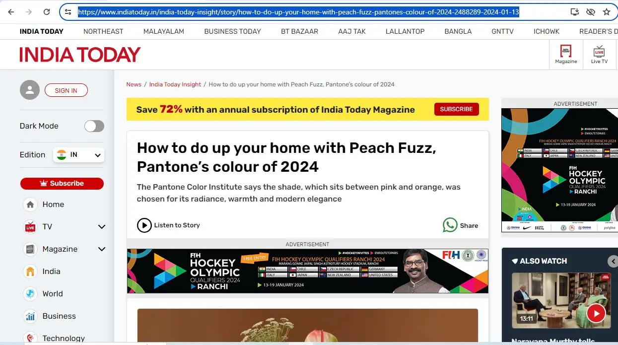 India Today Cover
